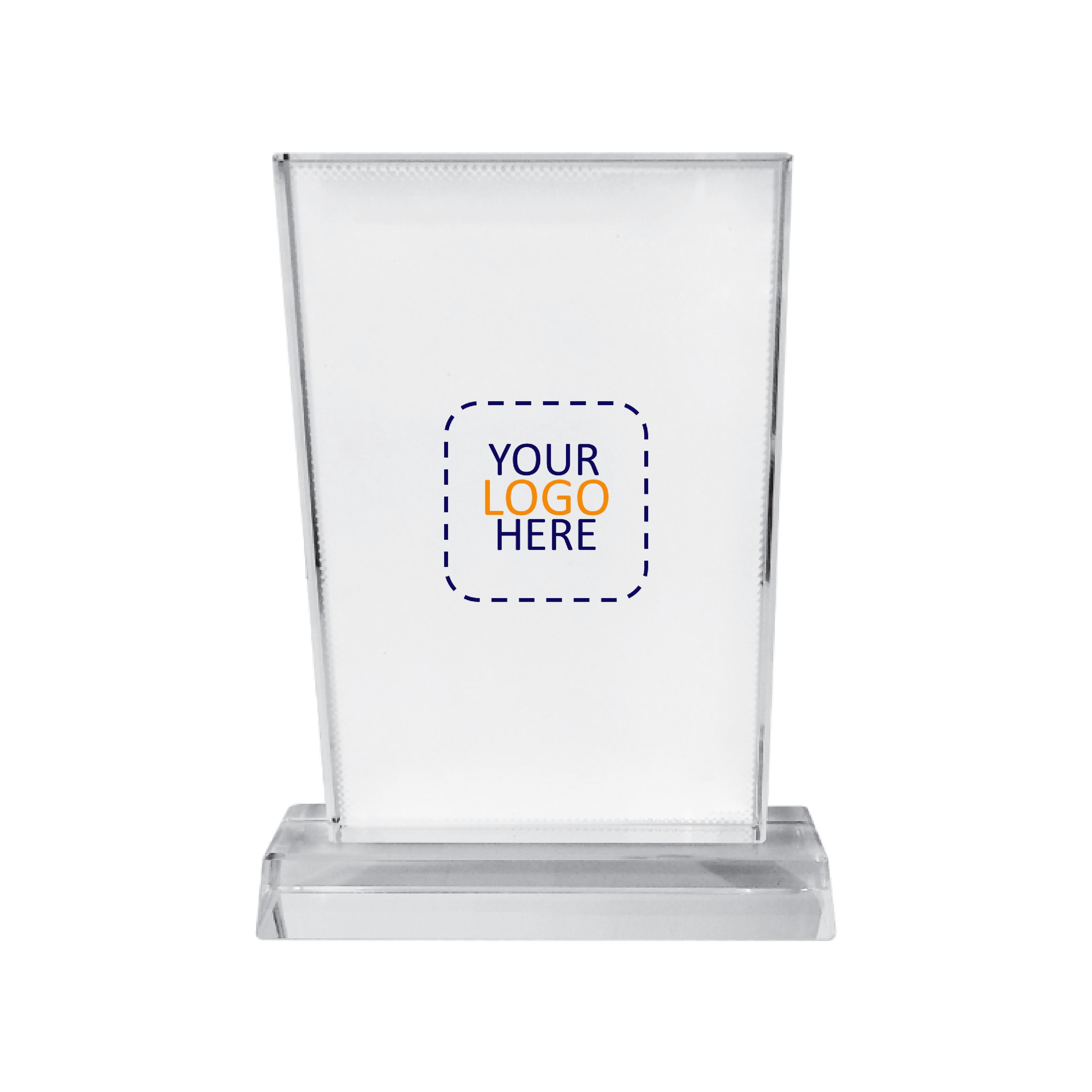 90x150 Rectangular Photo Crystal with Logo